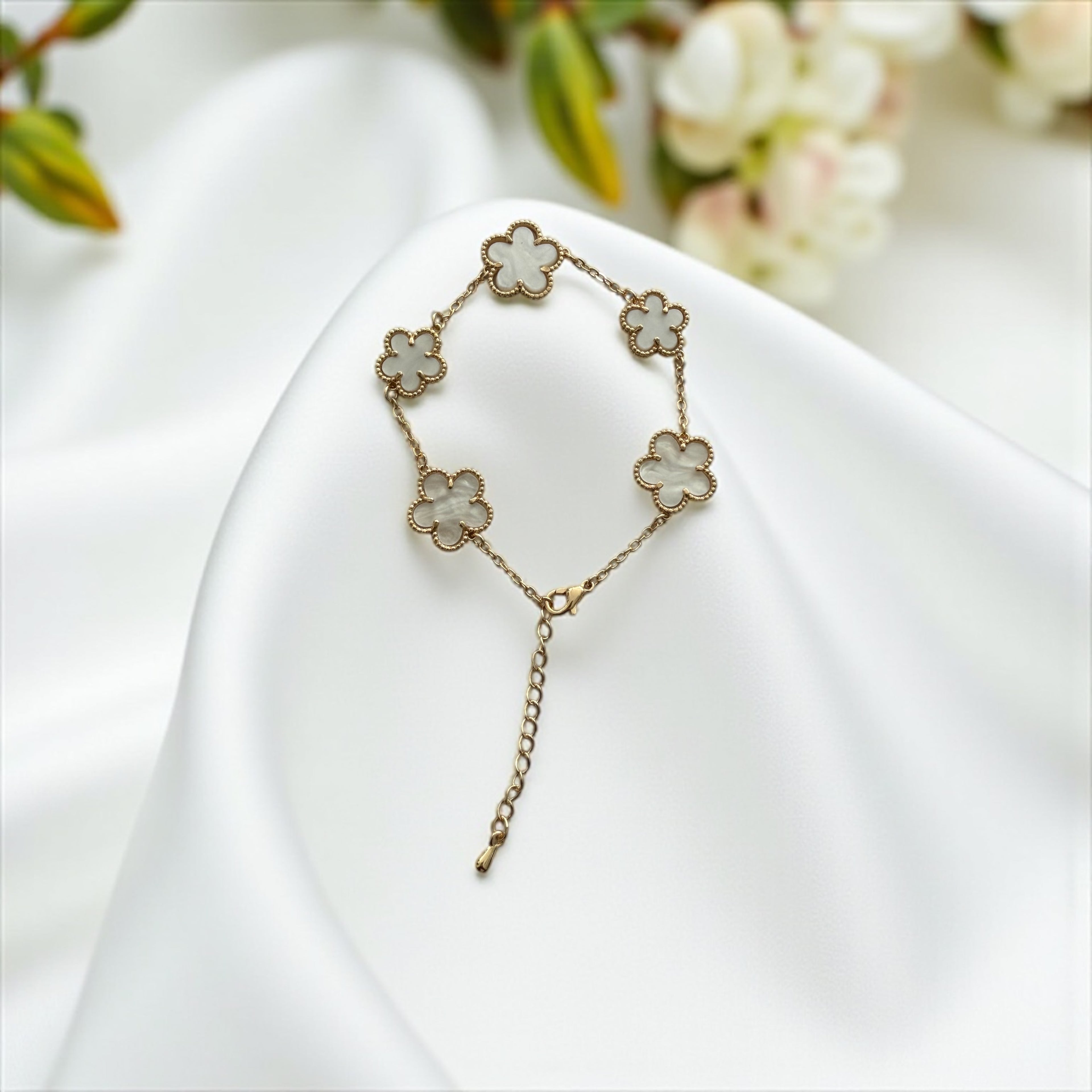 . Gold and white clover